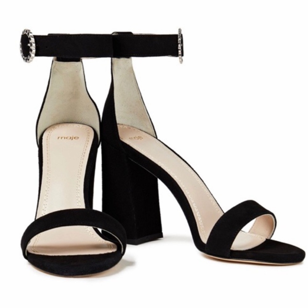 Maje Black suede shoes Farias